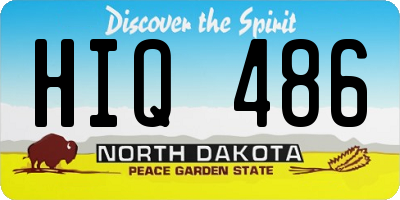 ND license plate HIQ486