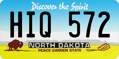 ND license plate HIQ572