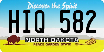 ND license plate HIQ582