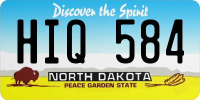 ND license plate HIQ584