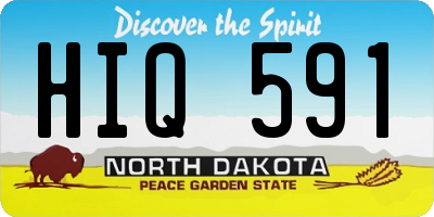 ND license plate HIQ591