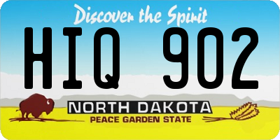 ND license plate HIQ902