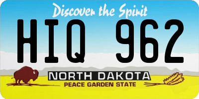 ND license plate HIQ962
