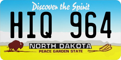 ND license plate HIQ964