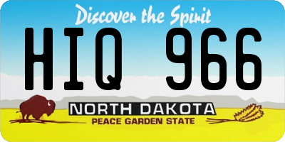 ND license plate HIQ966