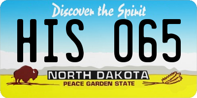 ND license plate HIS065