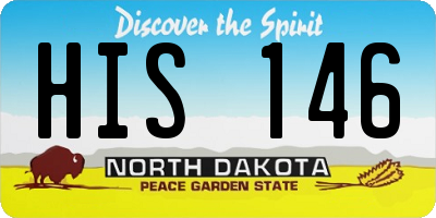 ND license plate HIS146