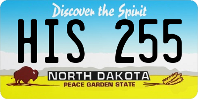 ND license plate HIS255