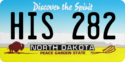 ND license plate HIS282