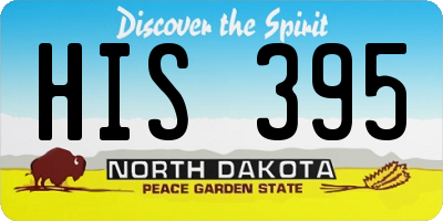 ND license plate HIS395