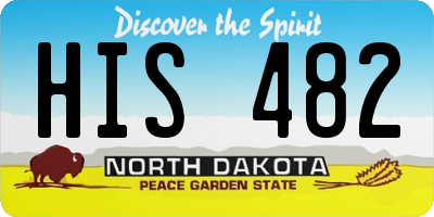 ND license plate HIS482