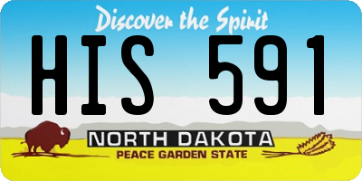 ND license plate HIS591