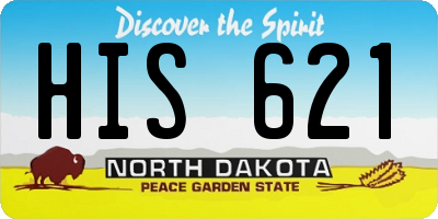 ND license plate HIS621