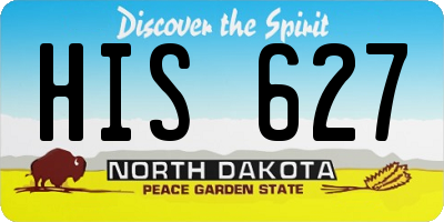 ND license plate HIS627