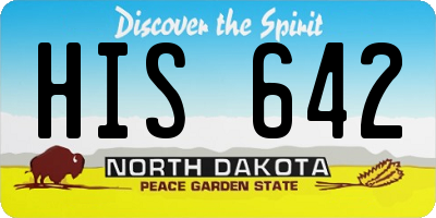 ND license plate HIS642