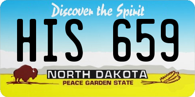 ND license plate HIS659