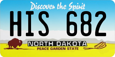 ND license plate HIS682