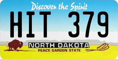 ND license plate HIT379