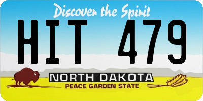 ND license plate HIT479