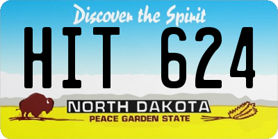 ND license plate HIT624