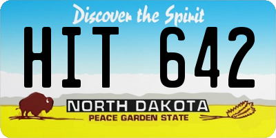 ND license plate HIT642