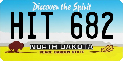 ND license plate HIT682