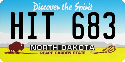 ND license plate HIT683