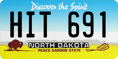 ND license plate HIT691