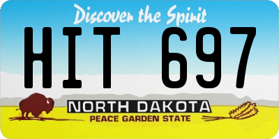 ND license plate HIT697