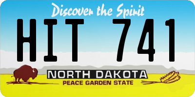 ND license plate HIT741