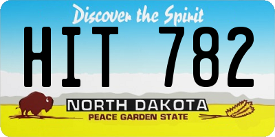ND license plate HIT782