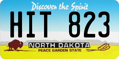 ND license plate HIT823