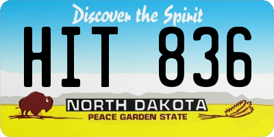 ND license plate HIT836