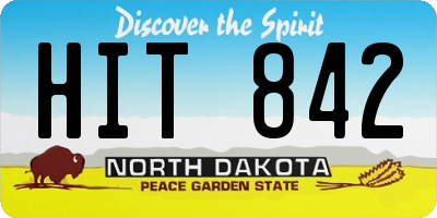 ND license plate HIT842