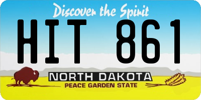 ND license plate HIT861