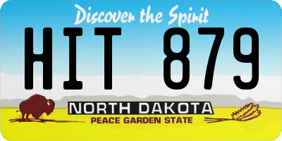 ND license plate HIT879