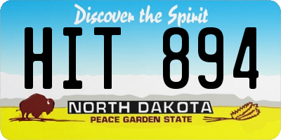 ND license plate HIT894