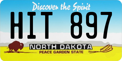 ND license plate HIT897