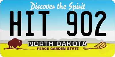 ND license plate HIT902