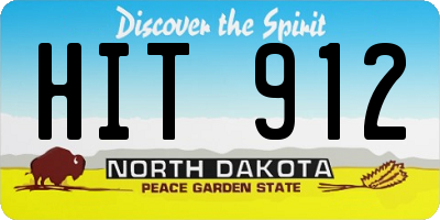 ND license plate HIT912