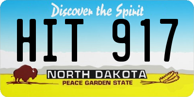 ND license plate HIT917