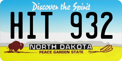 ND license plate HIT932