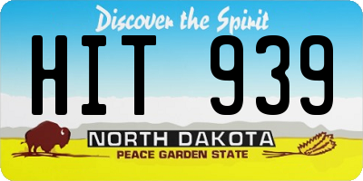 ND license plate HIT939