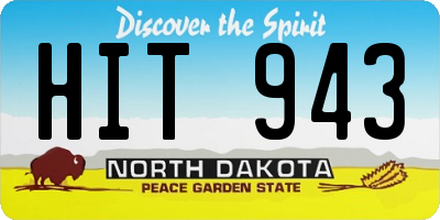 ND license plate HIT943