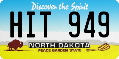 ND license plate HIT949