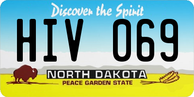 ND license plate HIV069