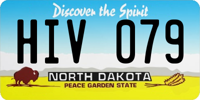 ND license plate HIV079