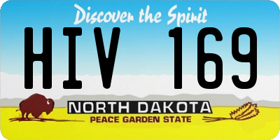 ND license plate HIV169