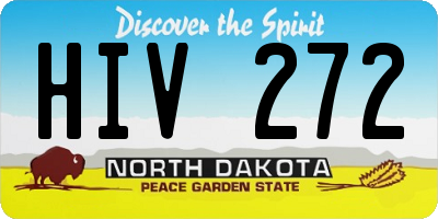 ND license plate HIV272