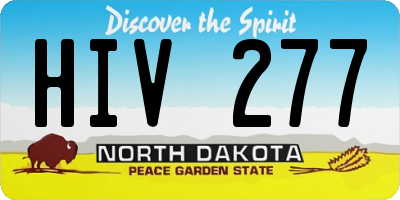 ND license plate HIV277